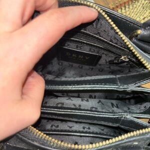 DKNY Black Leather Mini Bag